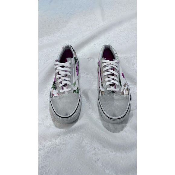 VANS OLD SKOOL ALOHA TROPICAL SKATE SHOES SNEAKERS M SZ 5.5 W SZ 7 - Picture 1 of 14